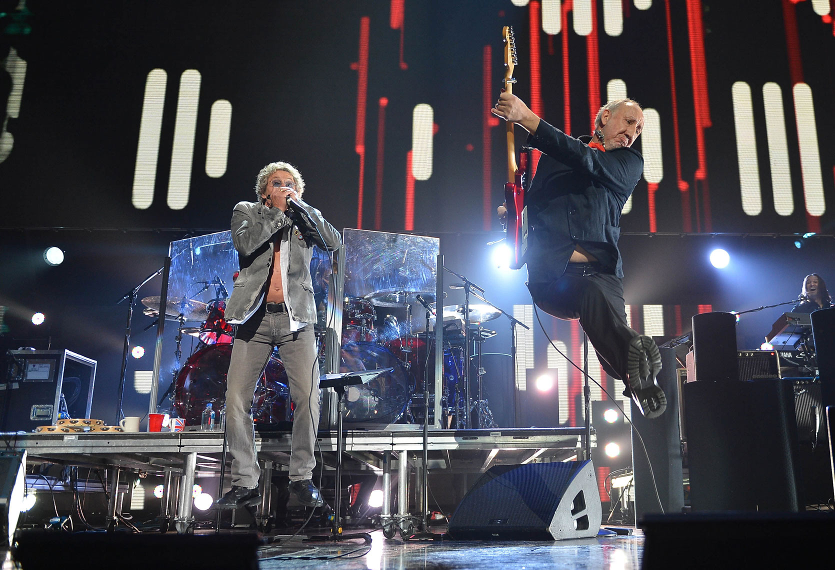 Roger Daltrey and Pete Townsend of The Who